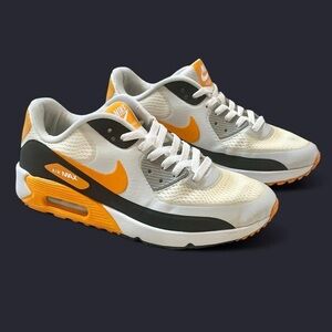 Nike Air Max 90 White Orange Black Men’s Size 9 – DX5999-180